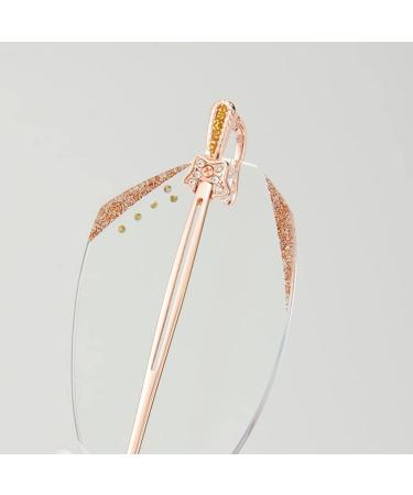 SFIVE Women s Diamant Reesign Reading Glasses +2.5 - Stylish HD Anti-Blue Light Fashion Eyewear in Rose Gold - Buy Online on GoSupps.com