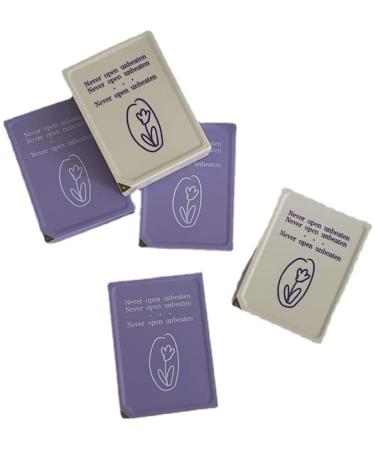 Miedeon contact lens dinner storage box contact lens container 4er contact lenses etui wearing bar travel contact lens container contact lenses container contact lens dinner storage set (purple)