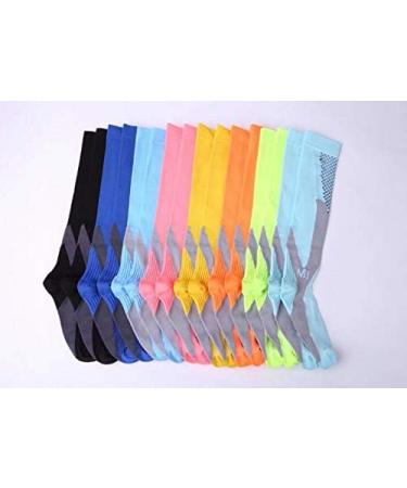 ZLYJ Compression Stockings for Men & Women | Sports Flight Circulation Support & Recovery | Anti-Thrombosis Socks - Buy Online on GoSupps.com