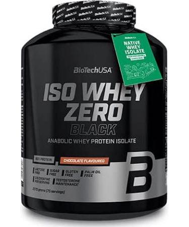 Biotechusa iso whey zero black - premium protein with creatine zinc vitamin B3 & amino acids |90% protein |Sugar -free lactose -free gluten -free 2270 g chocolate_ chocolate 2270 g