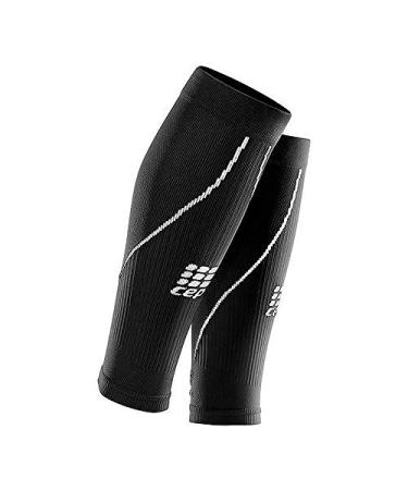 Mens Athletic Compression Run Sleeves - CEP Calf Sleeves for Performance 3 Black