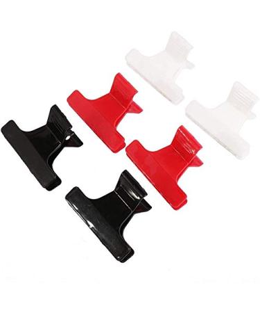 6 Pieces Butterfly Clips Plastic Hairdresser Clamp Clasps Clamps Barrettes fit for Makeup Household Cleaning Sports ect