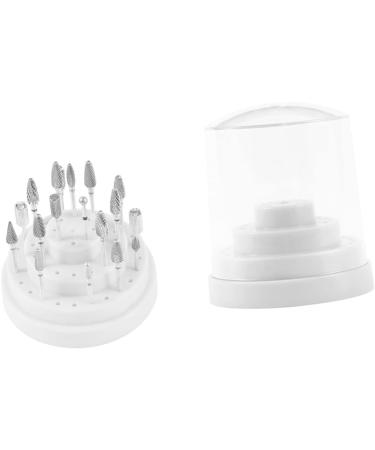 POPETPOP 2 Pcs 48 Nail Bit Holder Case Nail Drill Bits Holder Nails Drill Bits Nail Drill Bit Container Nail Bit Organizer Nail Drill Bits Stand White Multicolor Bracket Box Size 1x2pcs Whitex2pcs - Buy Online on GoSupps.com