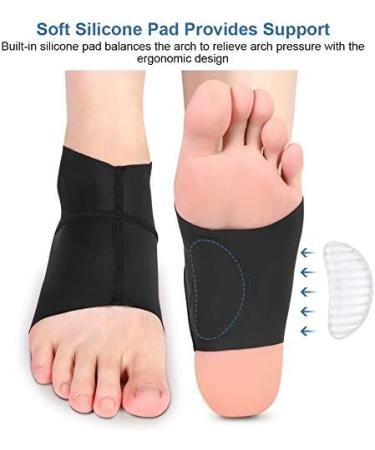 Ankle Bandage with Gel Pads for Plantar Fasciitis & Heel Spur - Compression Support for Foot Pain Relief (1 Pair) - Buy Online on GoSupps.com