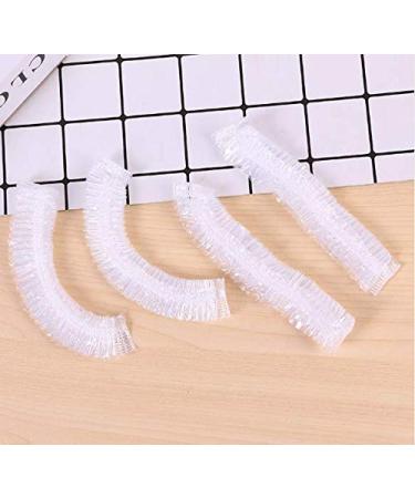 100Pcs Disposable Shower Caps - Waterproof Plastic Bath Caps for Women & Kids - Ideal for Spa, Home, Hotel, Salon - Transparent - Buy Online on GoSupps.com
