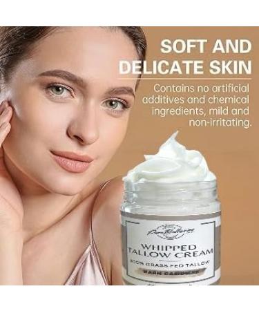 Beef Tallow for Skin Care - Whipped Beef Tallow for Face and Body with Tallow Lip Balm Set - Natural Greassfed Beef Tallow Moisturizer for Sensative Skin- Warm Cashmere Scent - Buy Online on GoSupps.com