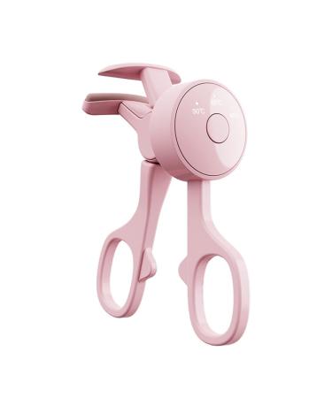 Knnuey Electric Eyelash Curler with 3 Heating Model Portable Eye Lash Perm Shaping and Thermal Eyelash Clip Pink