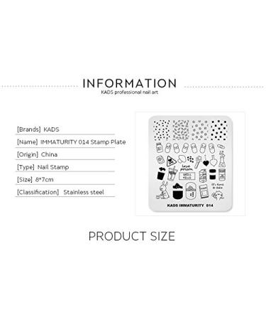 KADS Cute Rabbit Nail Art Stamping Plate - Manicure Template for Unique Nail Designs - Buy Online on GoSupps.com