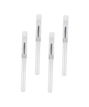 8 Pcs Lip Brush Eyeshadow Makeup Brush Silicone Lip Mask Brush Lipstick Brush Eyeshadow Applicator Makeup Lipstick Applicator Lipstick Lip Mask Applicator Lip Balm Applicator 11x0.8cmx2pcs Transparent colorx2pcs