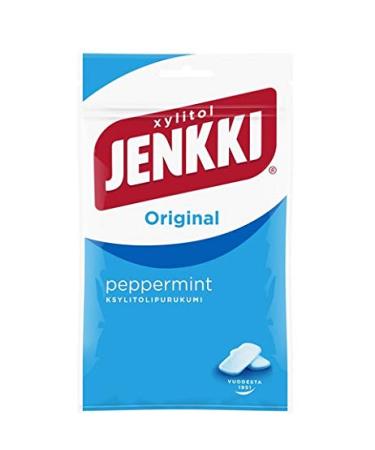Cloetta Jenkki Xylitol Peppermint Chewing Gum, 1 Pack of 100 g
