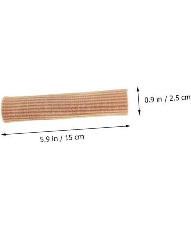 Plafope 2pcs Gel Finger Toe Cover - Silicone Thumb Protector Bandages for Finger Support and Wound Healing - Flesh Color - Buy Online on GoSupps.com
