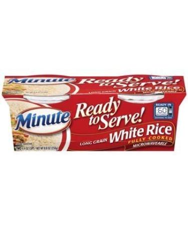 Minute Ready to Serve Long Grain White Rice 2 - 8.8 Oz Cups (Pack of 2)