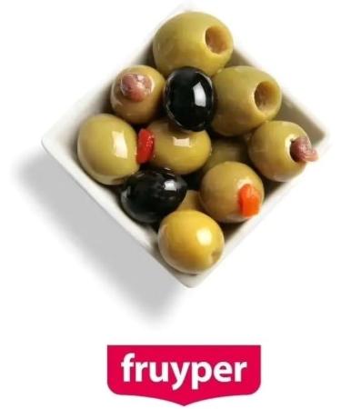 Pujado Solano Manzanilla Olives with Anchovy 1.4 Kg - Buy Online on GoSupps.com