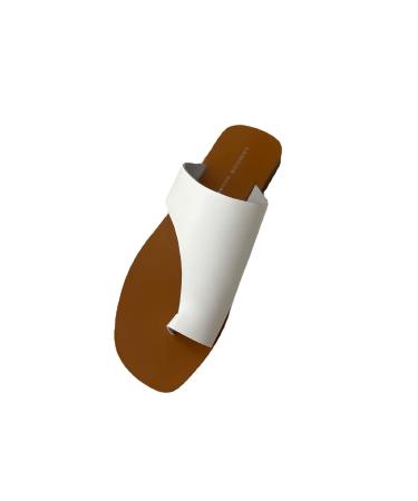 Lfzhjzc Bunion Corrector Sandale Bunion Corrector orthesensandals for women Big Toe Foot Correction Sandale For the treatment of Bunion Correct Plantar Fasciitis (Color: White Size: 38 EU) 38 EU White