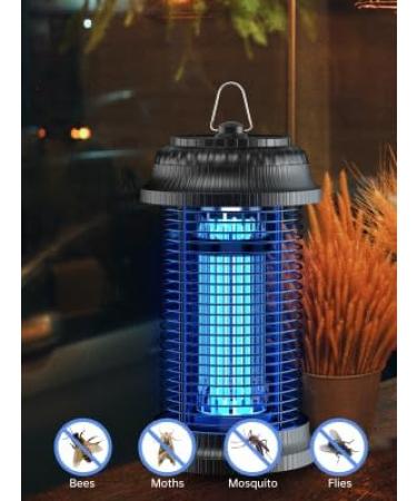 Outdoor Bug Zapper 1600V Electric Mosquito Zapper 19W Electronic Light Bulb Lamp for Outdoor and Indoor(Metal+Plastic) Metal Plastic - Buy Online on GoSupps.com