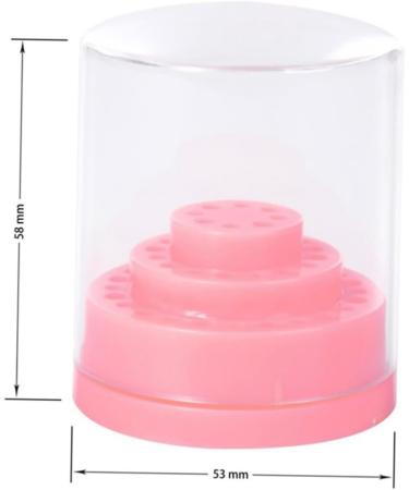 Healeved 1pc Nail Bit Holder Nail Bit Organizer Display Box Manicure Pink - Buy Online on GoSupps.com