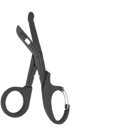 INSGB - Titanium Bandage Shears Scissors EMT and Medical Scissors Stealth Black Coated for Nurses Students Emergency Room Paramedics - Perfect Nurse Scissors for First Aid Tough Cuts (Black 19cm) Large 7.5 Inches Black
