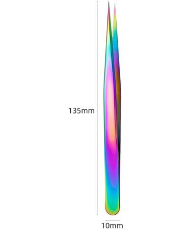 UUYYEO Eyelash Tweezers 4 Pack - Stainless Steel Curved Precision Tweezers for Eyelash Extensions - Ideal for Professional & DIY Use - Buy Online on GoSupps.com