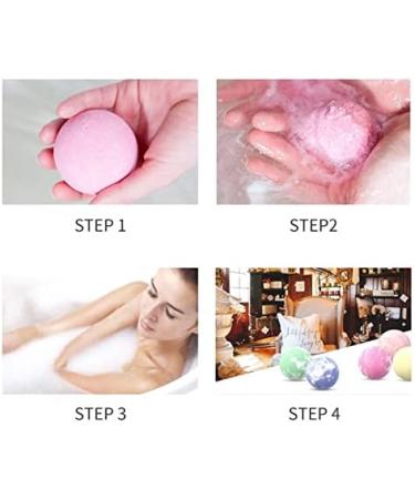  BoNene Bath Ball 5 Pack 20g Small Bath Bombs Relief Body Tension Exfoliating Aromatherapy Moisturizing Spa Salt Ball Shower Cleaner Bath Ball - Buy Online on GoSupps.com