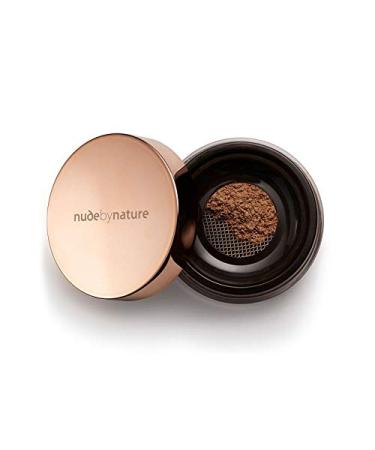 Nude by Nature Radiance Loose Powder Foundation 100% Natural Cruelty Free & Vegan Ingredients Long-Lasting Satin Finish with Modular Coverage Sun Protection SPF 15 N10 Toffee