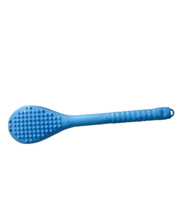 Lurrose 1stk massage hammer made of silicone ball hammer massage device percussion - shoulder hammer back massage tab knocking fitness long handle manual 40.5x9.5cm sky blue