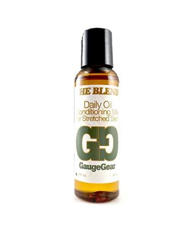 Gauge Gear The Blend (2 oz) | Daily Oil Conditioning Mix for Pierced or Stretched Skin | 100% Natural Piercing Aftercare w/Jojoba Oil | Helps w/Inserting Plugs & Tapers - Buy Online on GoSupps.com