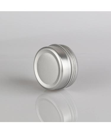 Zeoabsy 10-Piece 50ml Silver Aluminum Tins with Screw Caps - Perfect for Cosmetics Candles Ointments | Includes 5 Spatulas & Etiquette Label - Buy Online on GoSupps.com