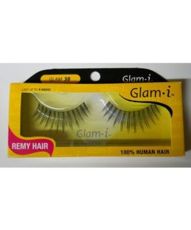 Glam i Remy Hair 100% Human Hair Eyelashes (Pack of 6)- Glam 38