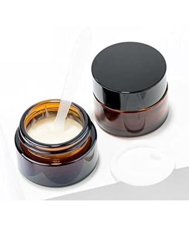 Kingyh 6-Pack 5ml Amber Glass Bottles - Perfect for Cosmetics Creams Lotions Essential Oils & Powders | Empty Containers with Lids - Buy Online on GoSupps.com
