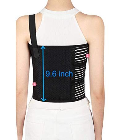 Solmyr Rib Brace for Men and Women - Breathable Support Belt for Broken, Sore, or Bruised Ribs - Sternum and Dislocated Ribs Protection - Large Size (33 to 43) - Buy Online on GoSupps.com