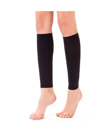 Keduoduo 1 pair of leg shin -socks Varicose veins calf sleeve compression support diaper -sailing massage devices for sports black