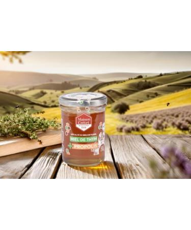 House Cr tet | Thyme Honey and Propolis 250g | Dense Propolis Extract | Unpasteurized | 1 Glass Jar | 250g Preparation - Buy Online on GoSupps.com