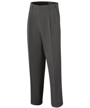 Smitty | BBS-374 | Pleated Base Pants with Expander Waist Band | Baseball Softball | Umpire's Choice! Charcoal Gray 34