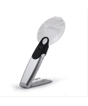 Glass with Light Handheld Illuminated Magnifier 5X No Frame HD Lens for Old Man Reading Inspection Soldering Needlework Repair Hobby Crafts Good Times - Buy Online on GoSupps.com