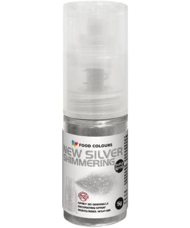 Edible Glitter Spray - New Silver 5G Food Coloring for Cakes Creams & Drinks | Metallic Effect Glitter Dye - Buy Online on GoSupps.com