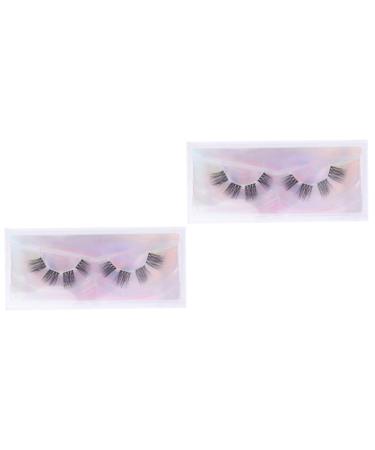 Beavorty 2 Pairs Segmented Lashes Fake Eyelashes Handmade Eyelashes fake long eyelash dramatic eyelashes Segmented False Eyelashes Artificial Eyelashes High-grade fiber 3d set manual