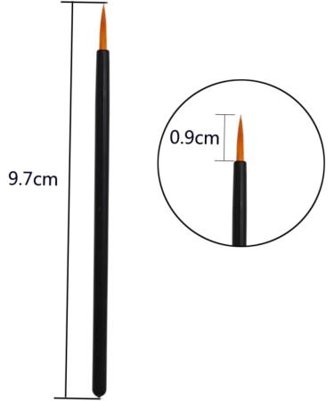 Hemoton 100 Pcs Disposable Eyeliner Brush Eyeliner Brush Applicator Gel Eyeliner Brush Eye Liner Pens - Buy Online on GoSupps.com