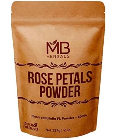 MB Herbals Rose Powder 8 oz - 100% Pure & Natural for Face Packs | No Preservatives or Artificial Colors - Buy Online on GoSupps.com