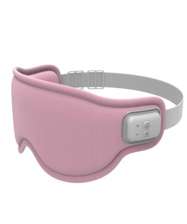 tokuyo TS-077 Warm Vibration Graphene Sleep Eye Mask 3D Concave Sleeping Eye Mask Block Out Light Soft Comfortable Eye Cover for Travel Ngiht Sleep Pink