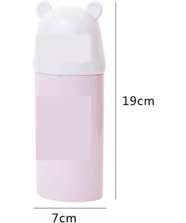 Digjobk Pink Toothbrush Mug & Travel Cup - Cartoon Water Bottle Bathroom Accessories & Toothpaste Holder - 19*7 cm - Buy Online on GoSupps.com