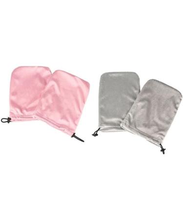 CALLARON 2 Pairs Gloves Heated Glives Parrafin Wax for Hands Paraffin Pedicure Mittens Kids Paraffin Treatments Warm Mittens Paraffin Wax Warmer Kit Nail Tech Accessories Foot Bag Manicure Pink - Buy Online on GoSupps.com