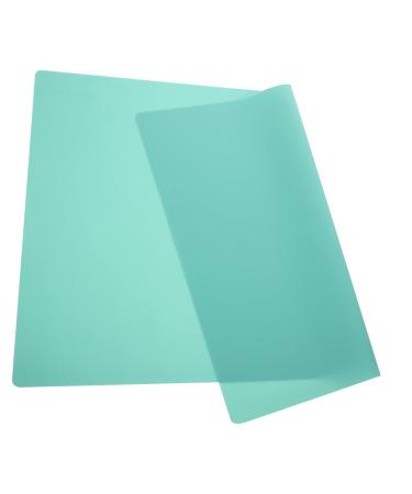 SEWACC DIY Silicone Mat Square Placemats Large Silicone Mat Placemats for Toddlers Epoxy Resin Mat Casting Molds Mat Desk Saver Pad Kids Silicone Placemat Painting Mat Clay Mat Silica Gel Green 60X40cm