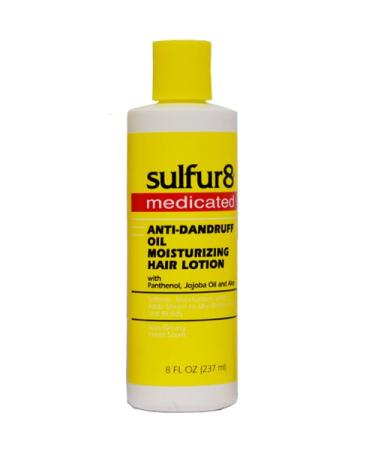 Sulfur 8 Medicated Anti-Dandruff Oil Moisturizing Hair Lotion 8 oz