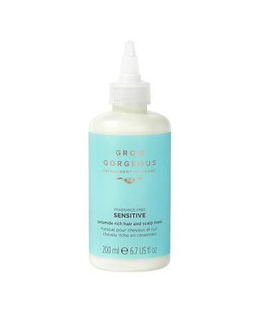 Grow Gorgeous Sensitive Ceramide Rich Hair and Scalp Mask 200ml - Overnight Scalp Treatment - Dermatologically Tested - Vegan