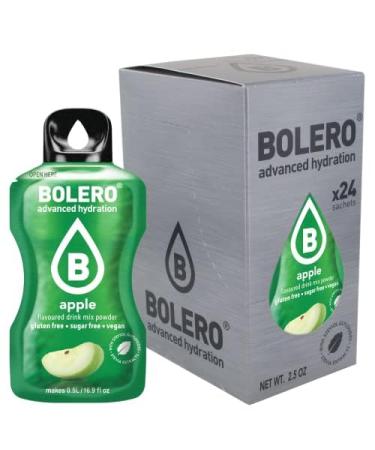 Bolero Apple |24x3g |Juice powder with no sugar sweetened with stevia + vitamin C |Suitable for children athletes and diabetics |Gluten -free and vegan -friendly ... apple taste