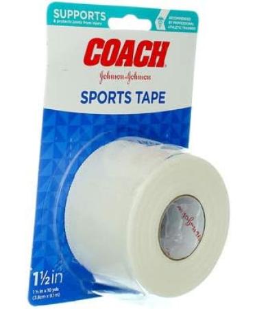 Johnson & Johnson 1.5 inch Coach Athletic Tape - Professional Grade Support Tape - Buy Online on GoSupps.com
