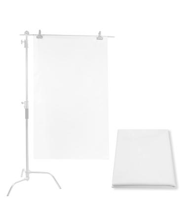 Selens 1 Yard x 67 Inch / 1M x 1.7M Diffusion Fabric, Nylon Silk White Seamless Light Modifier for Photography Lighting, Softbox and Light Tents 67*39 Inch