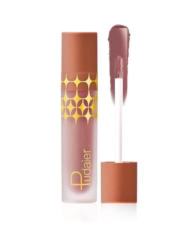 INTEROOKIE 24 Colors Matte Pearlescent Mist Face Non-Stick Cup Lip Glaze Liquid Lipstick Color (02)