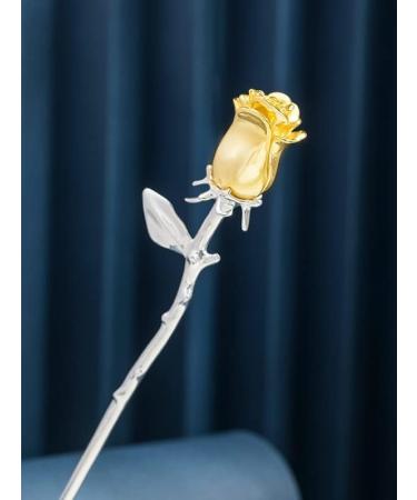 HangErFeng Silver Hairpin Hanfu Accessories Rose Hair Stick 606 - Buy Online on GoSupps.com