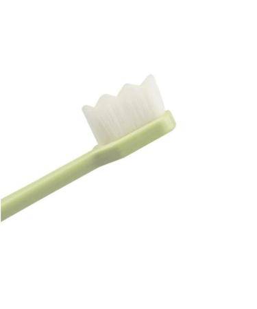 Suicra toothbrush Ultra-Fine Toothbrushes Million Bristles Micro Soft Tooth Brush With Holder Portable Oral Care Eco Product Kit (Color: Green) Green